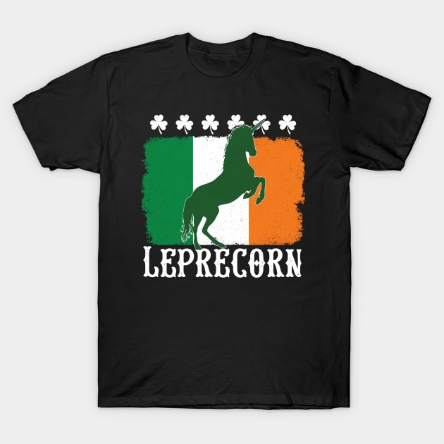 Leprecorn Irish Unicorn St Patricks Day 2018 T-Shirt by Eugenex